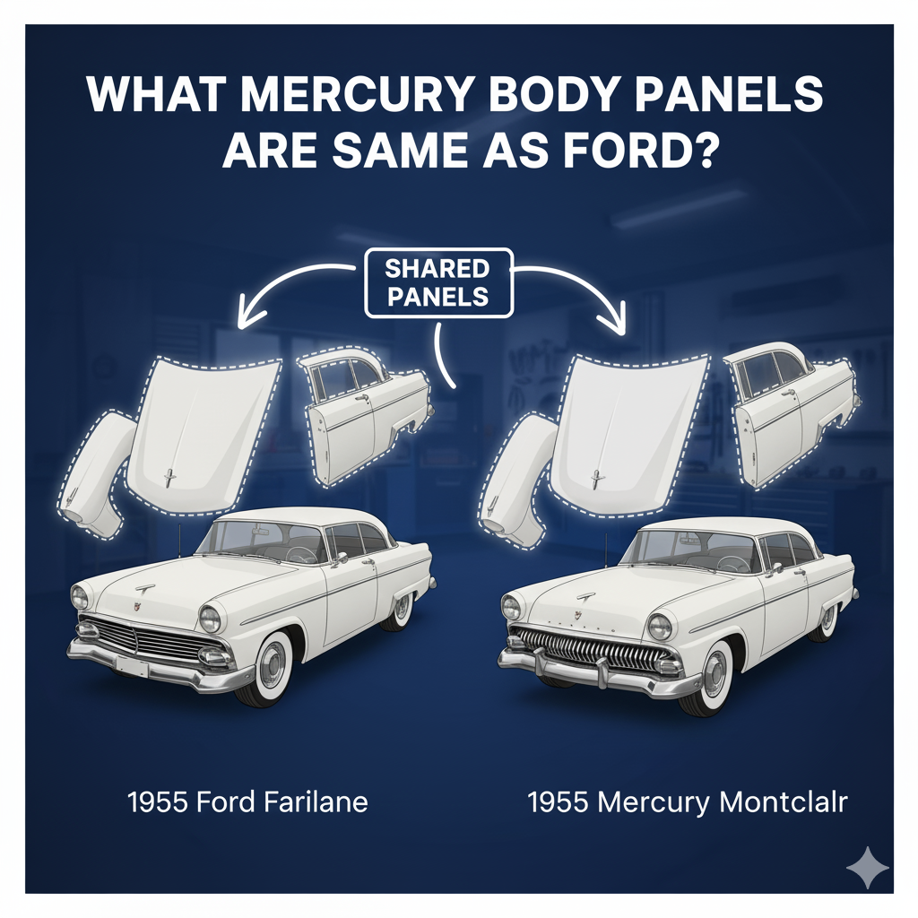 What Mercury Body Panels Are the Same as Ford?