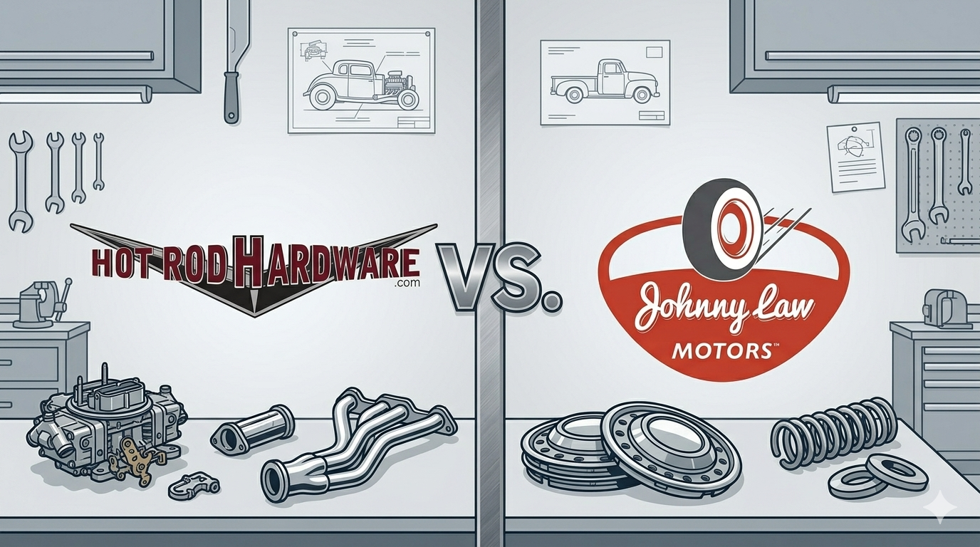 Hot Rod Hardware vs Johnny Law Motors: Which Hot Rod Parts Retailer Is Right for You?