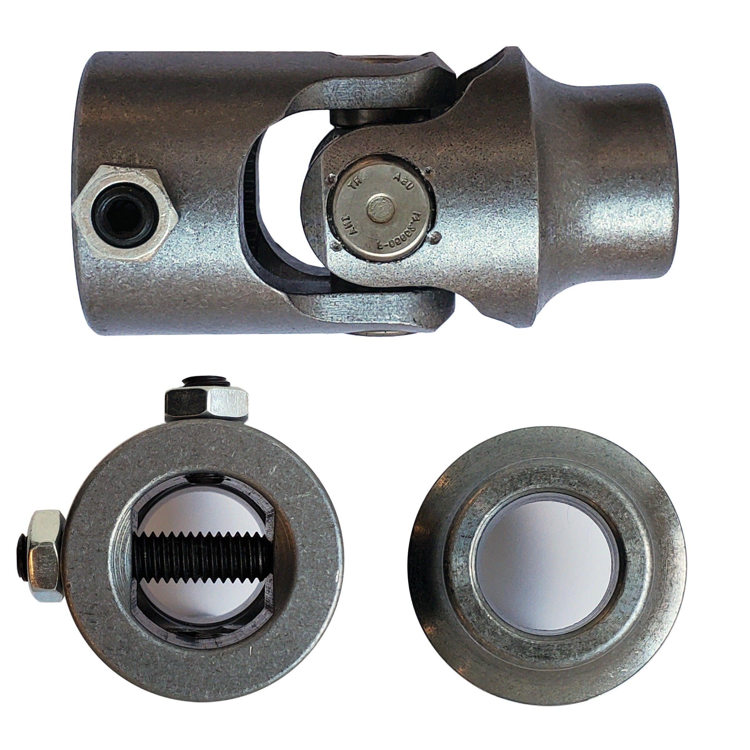 1DD X 3/4 Smooth Bore Single Steering U-joint - Select Finish - Borgeson