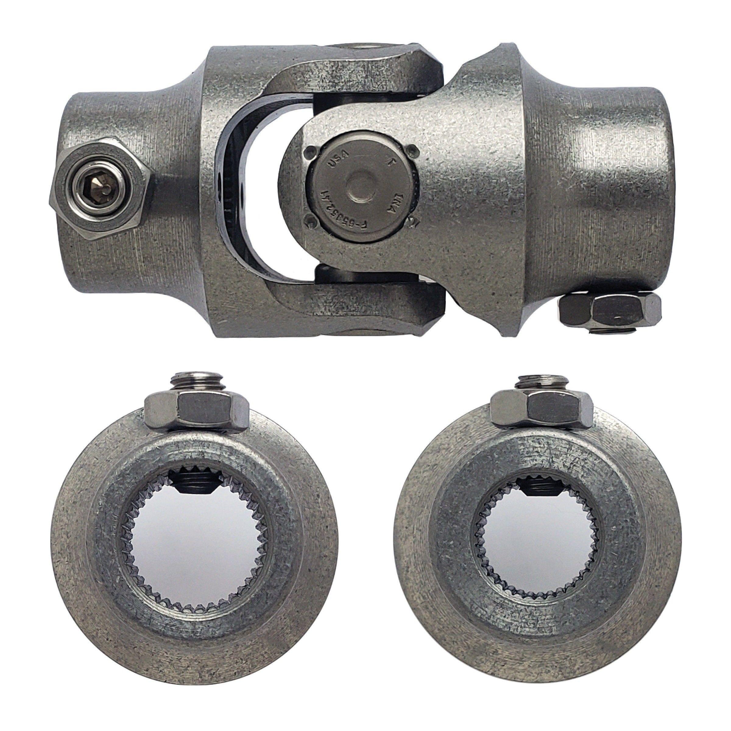 Borgeson Steering Universal Joint 3/4-36 Spline X 5/8-36 CHRYSLER Spline - Select Finish