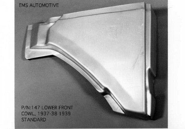 1937-38 Ford Car 1939 Ford Standard Front Lower Cowl Panel