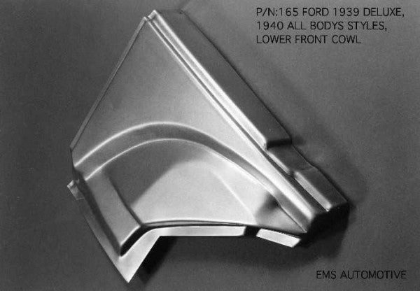 1939 Ford Deluxe and 1940 Ford Car Front Lower Cowl Panel