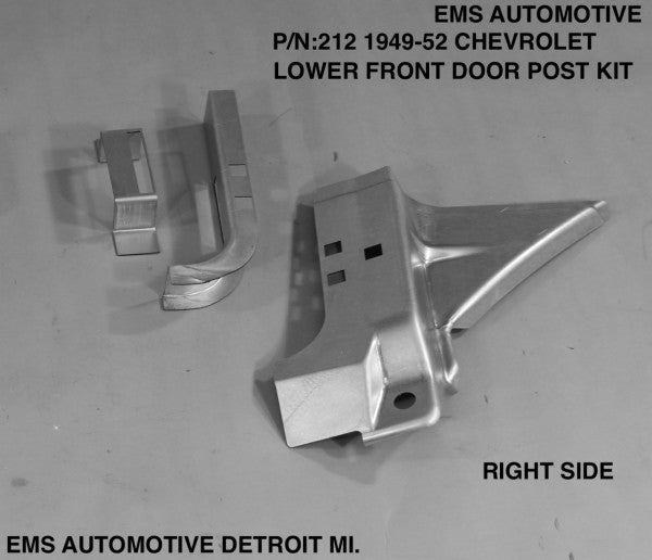 1949-52 Chevy Car Lower Door Post Repair Kit
