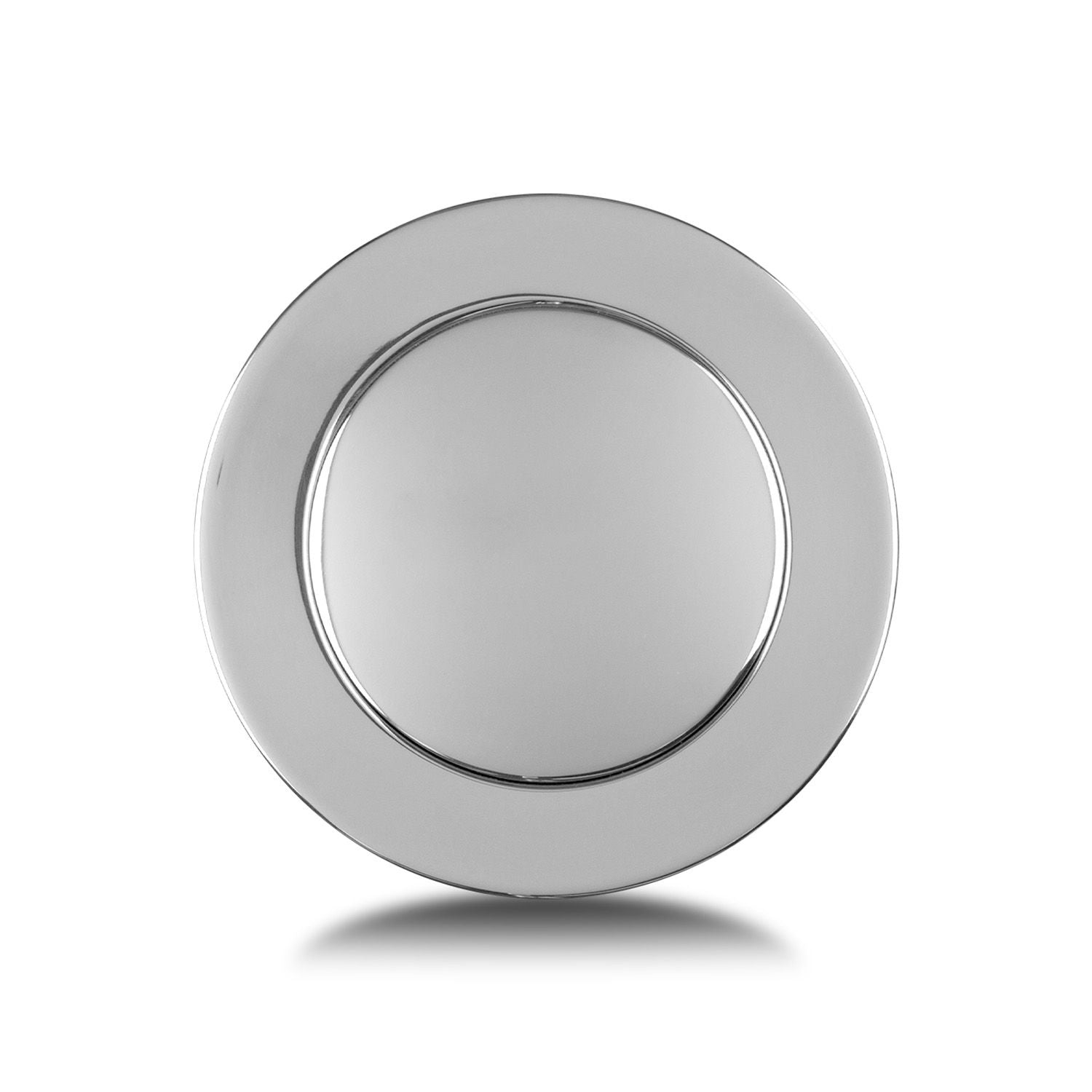 Lecarra Smooth Full Cover Horn Button Polished Aluminum