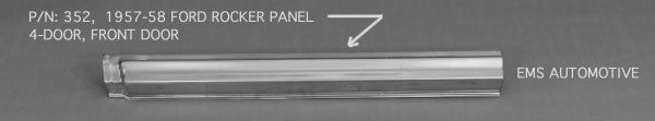 1957-58 Ford 4 Door Sedan and Wagon Front Door Rocker Panel