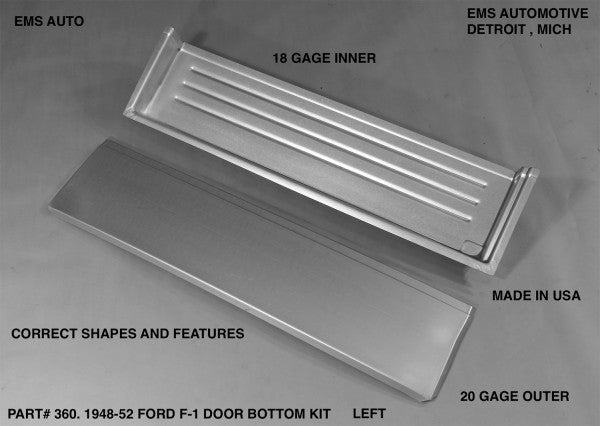 1948-52 Ford Truck Door Bottom Repair Kit