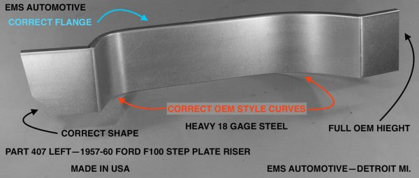 1957-60 Ford F100 Truck Step Plate Riser