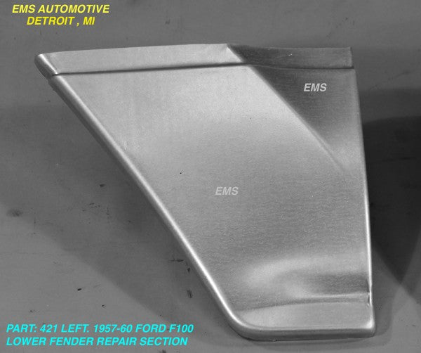 1957-60 Ford F100 Truck Lower Front Fender Section