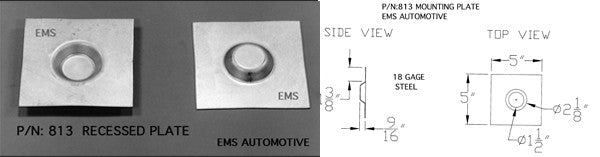 Universal Sheet Metal Recessed Plate