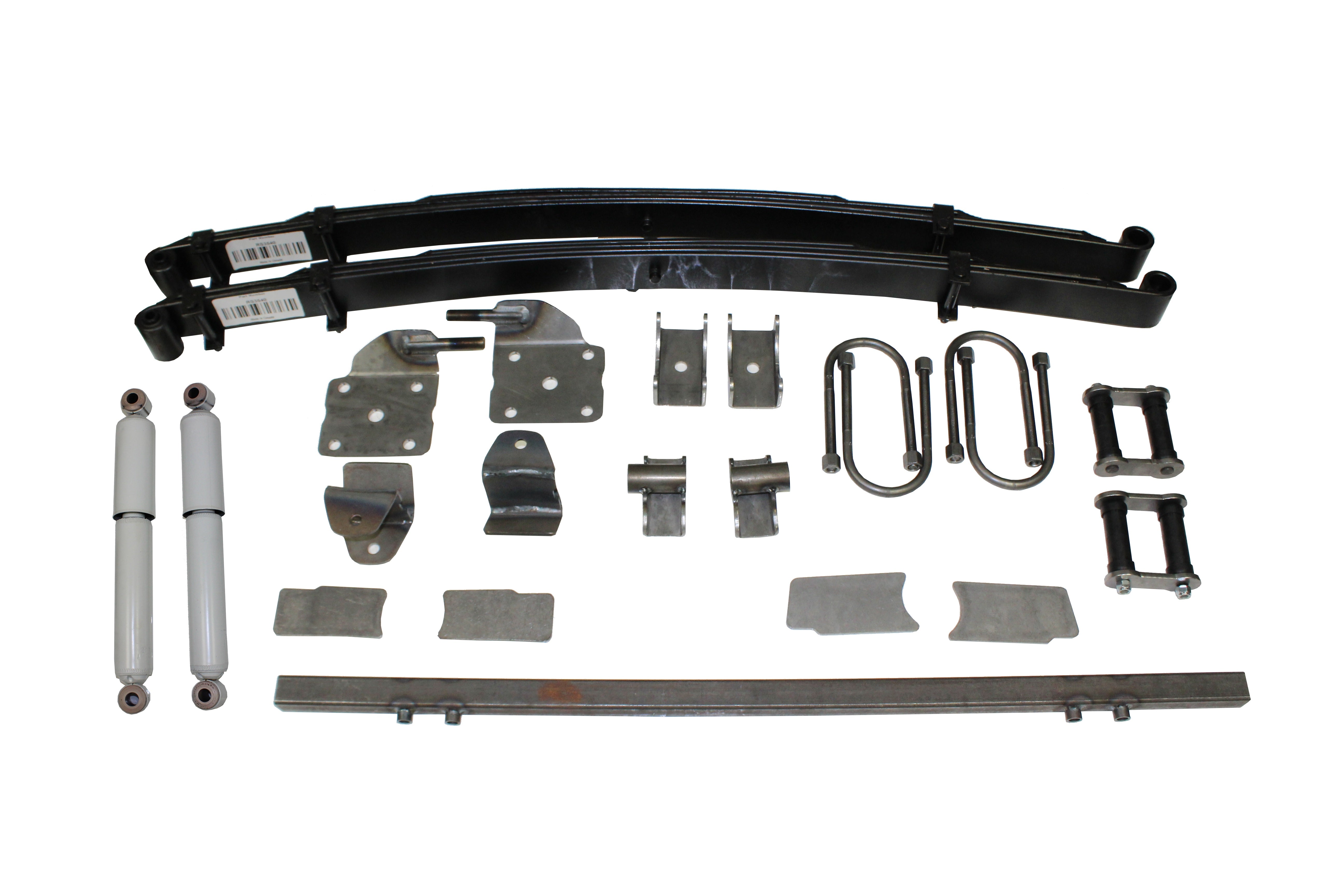 1935-36 Chevy Master Complete Rear Parallel Leaf Spring Kit with Shocks