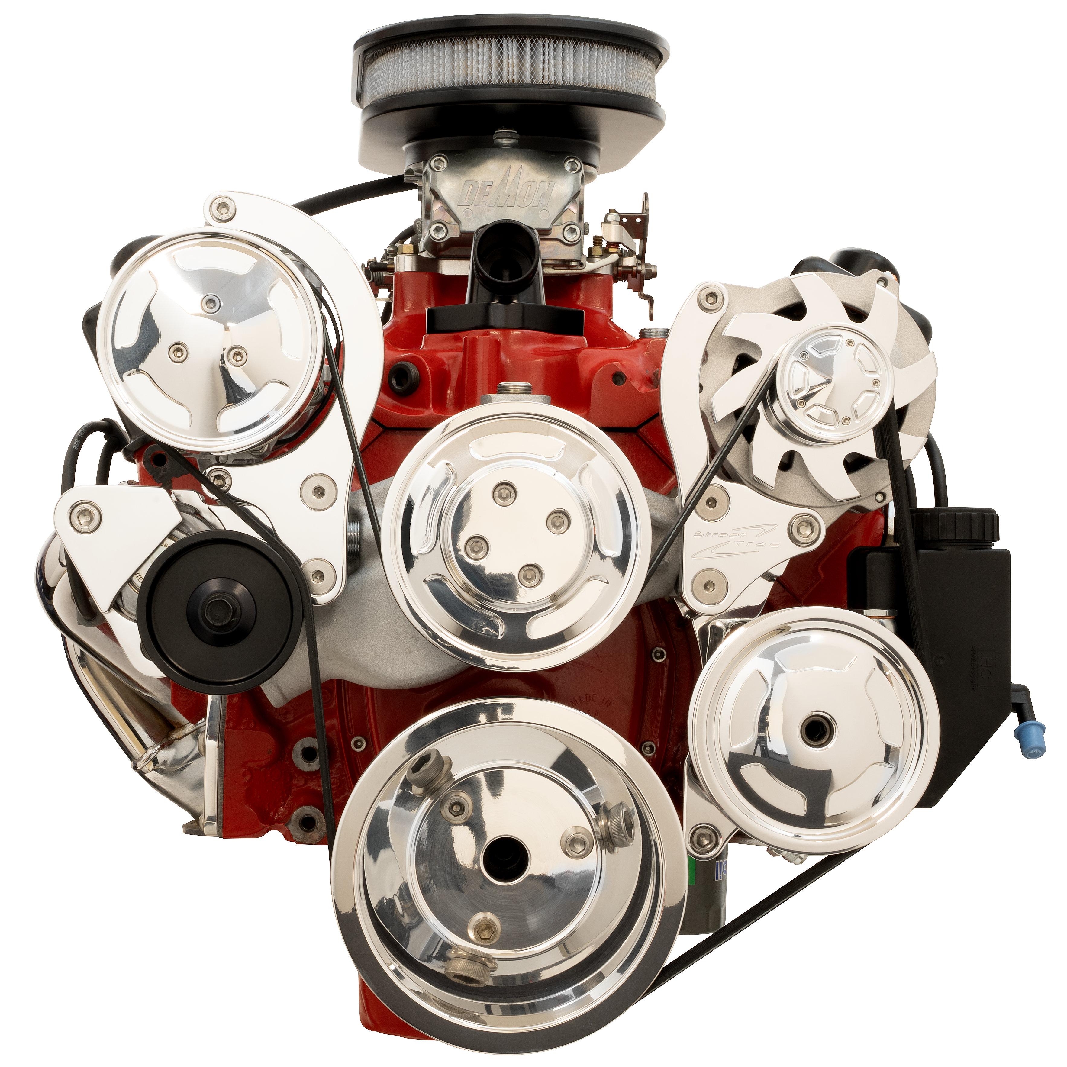 Small Block Chevy Street Trac Serpentine System - Billet Specialties