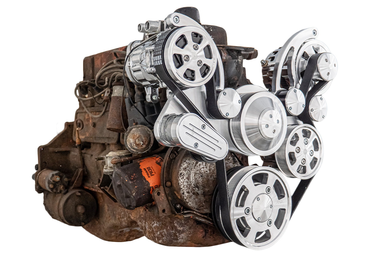 1962-88 Chevy Inline 6 - 194, 230, and 250 Wraptor Serpentine Drive System