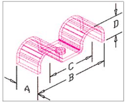 Kugel Komponents Double Clamp for 3/16 Inch Line - 6 Pack