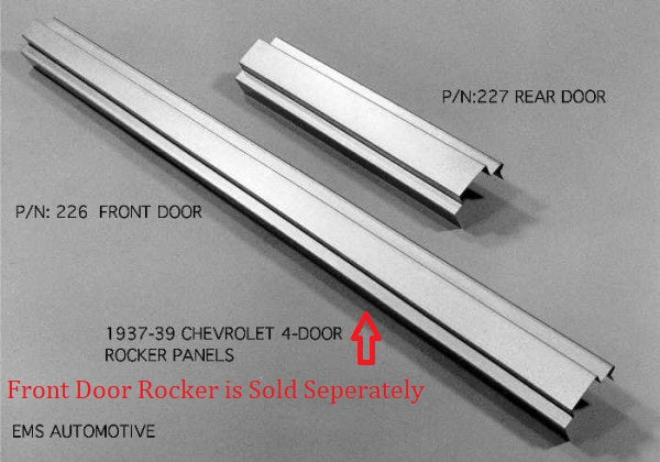 1937-39 Chevy 4 Door Sedan Rear Rocker Panel
