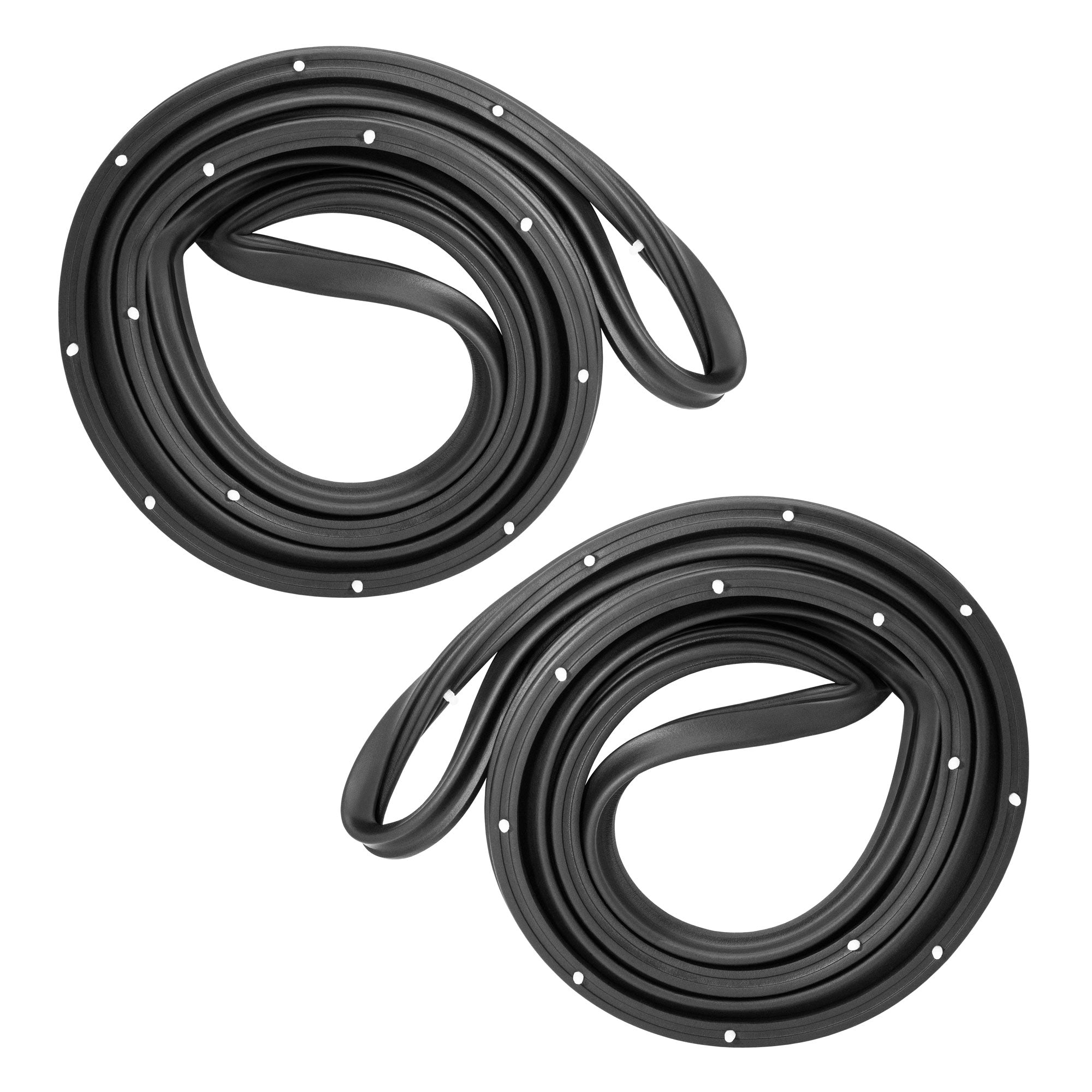 Front Molded Door Seals with Clip For Buick Skylark 1964-1967 4540546/7; LM 12-P