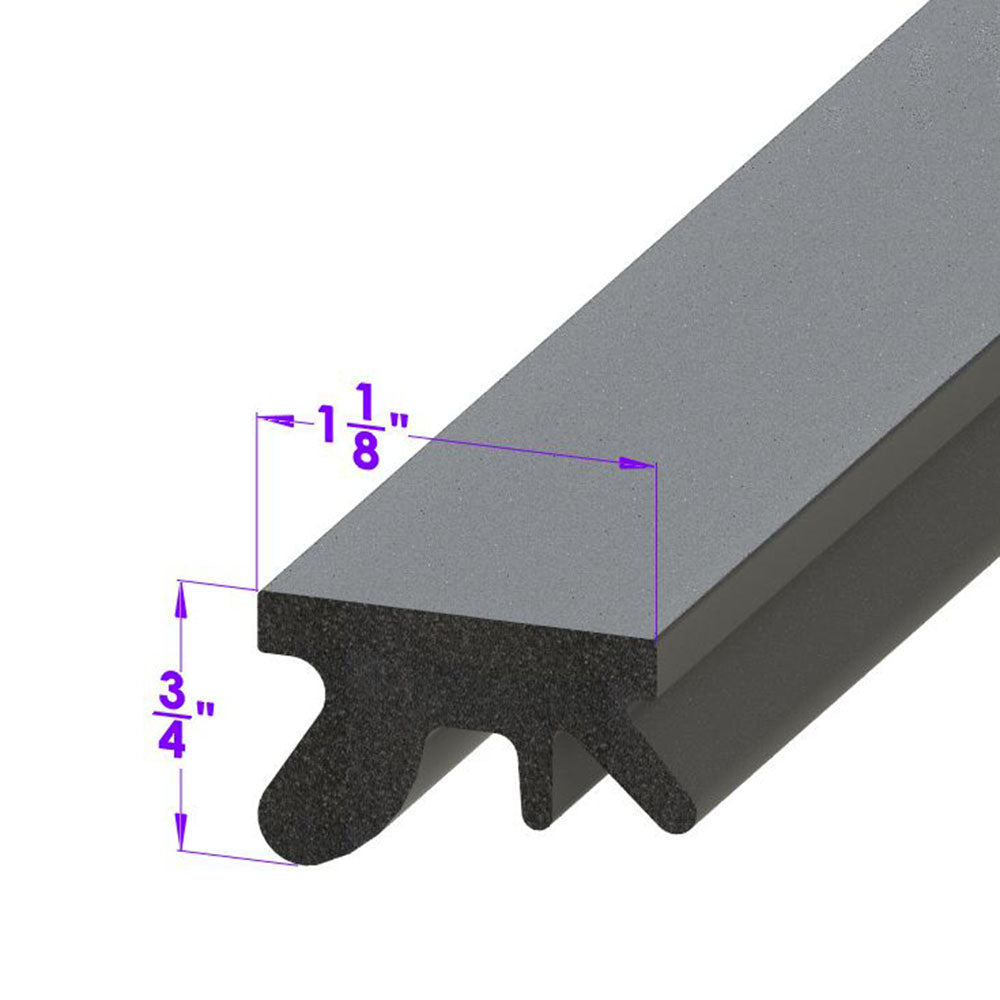 1-1/16" wide Roof Rail Seal 2-4 door hardtops; LP 110-IJ