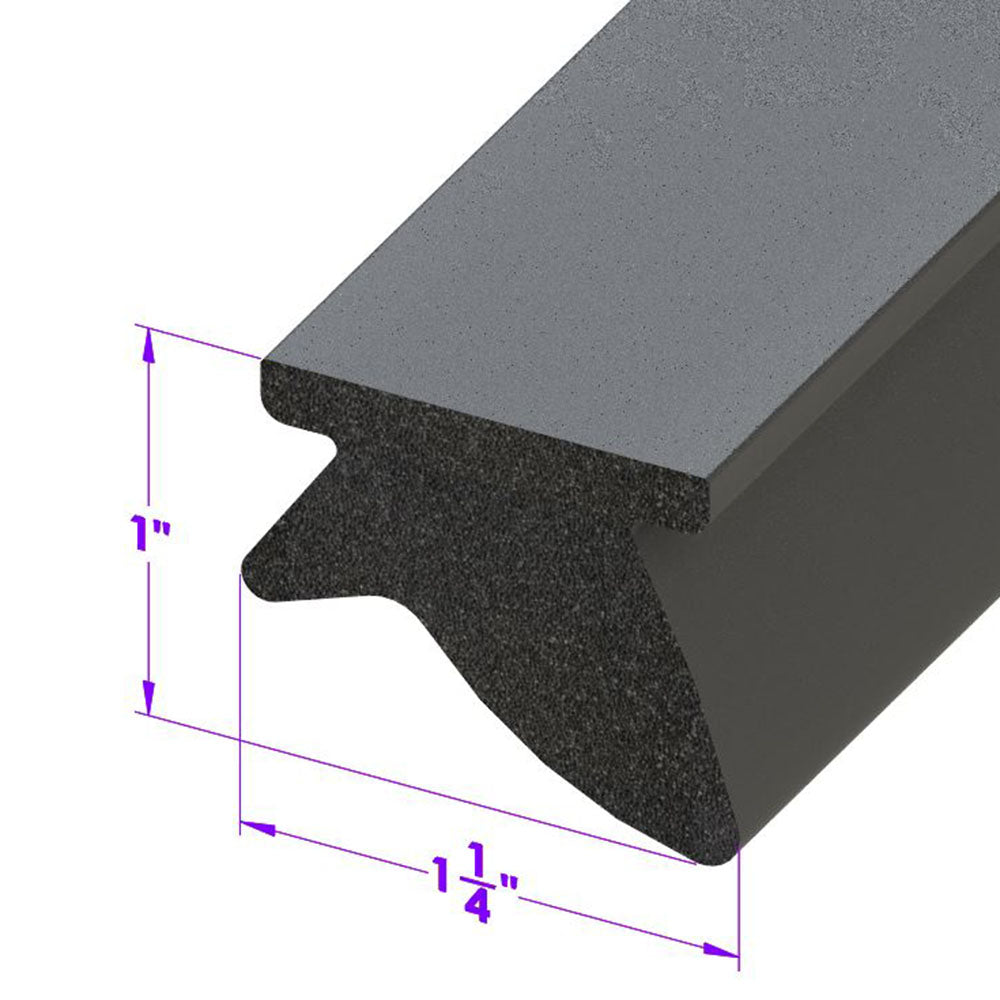 1-1/16" wide Roof Rail Seal; LP 110-J