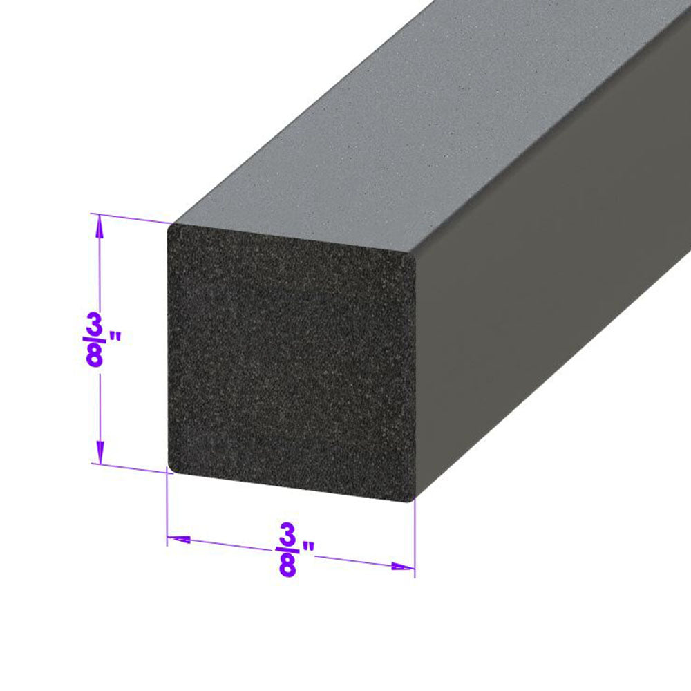 0.375" Square Extrusion; LP 2117