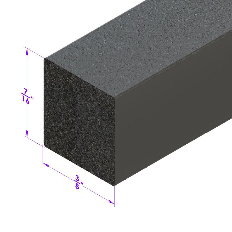 0.437" Square Extrusion; LP 2118