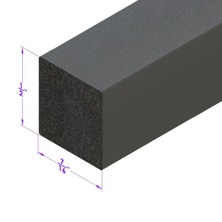 0.4875" Square Extrusion; LP 2121