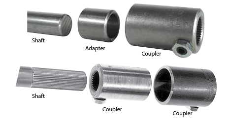 1-1/4" Outer Diameter by 3/4" Inside Diameter Steel Steering Coupler Adapter