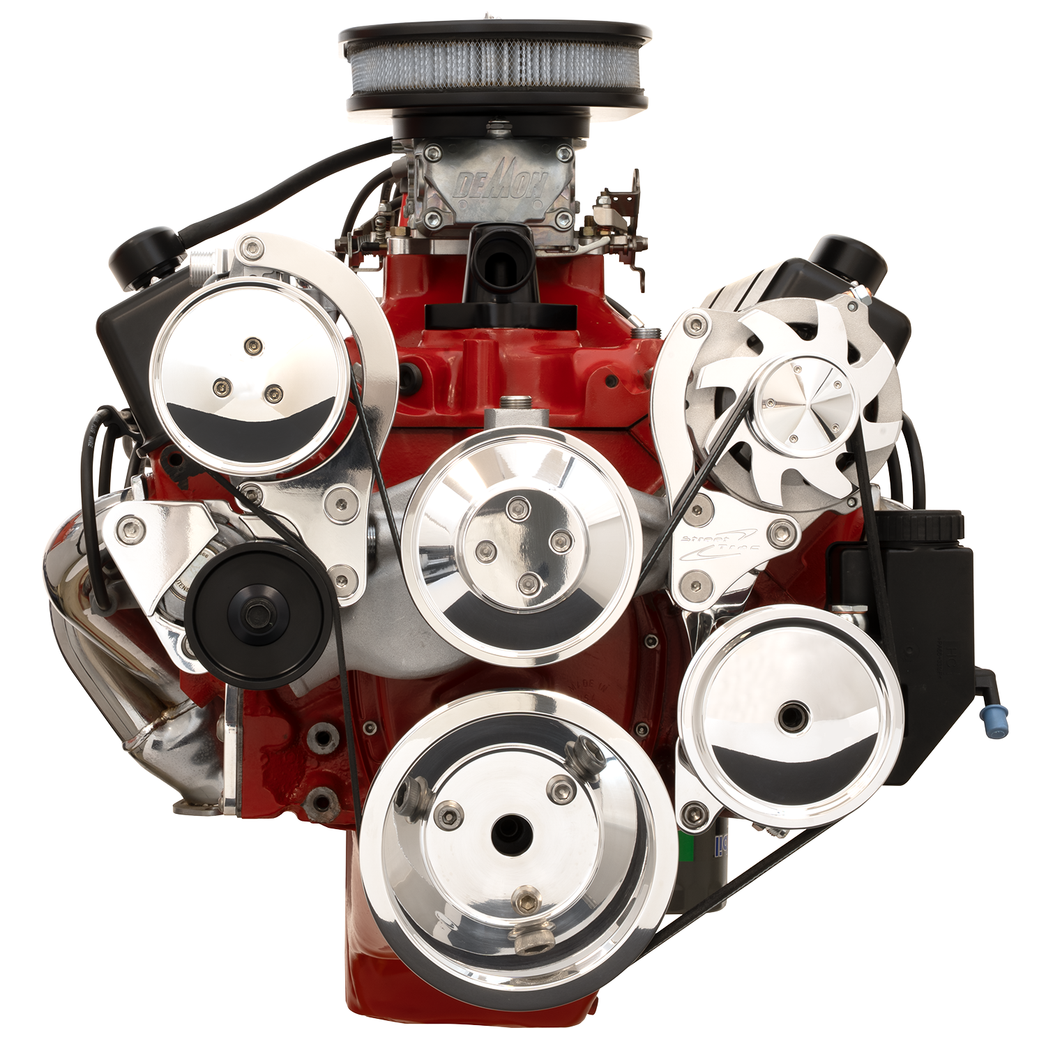Small Block Chevy Street Trac Serpentine System - Billet Specialties