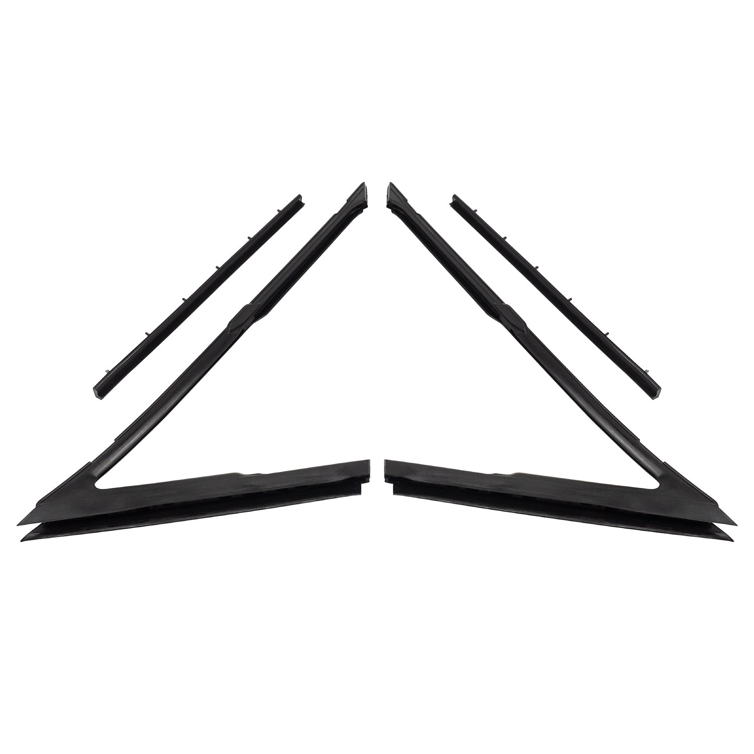 Vent window rear division channel seals For Buick LeSabre 1963-1964; WR 2002-F