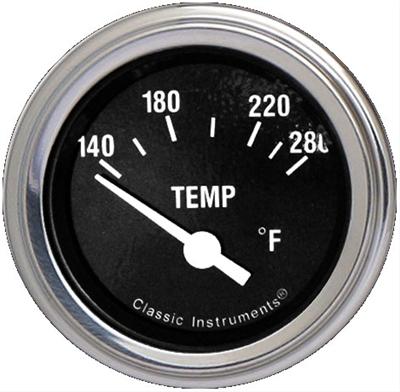 Classic Instruments Hot Rod Series 2-1/8" Water Temperature Gauge
