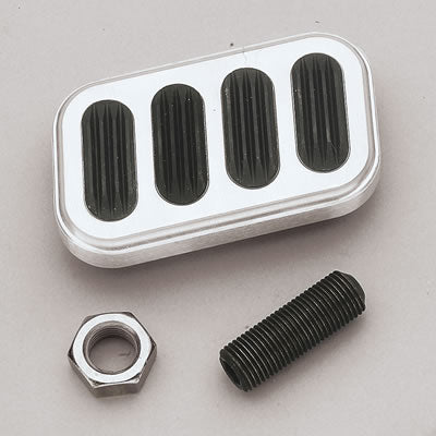 aluminum pedal covers Lokar Billet Aluminum Rectangular Standard Brake Pedal Pad Assembly