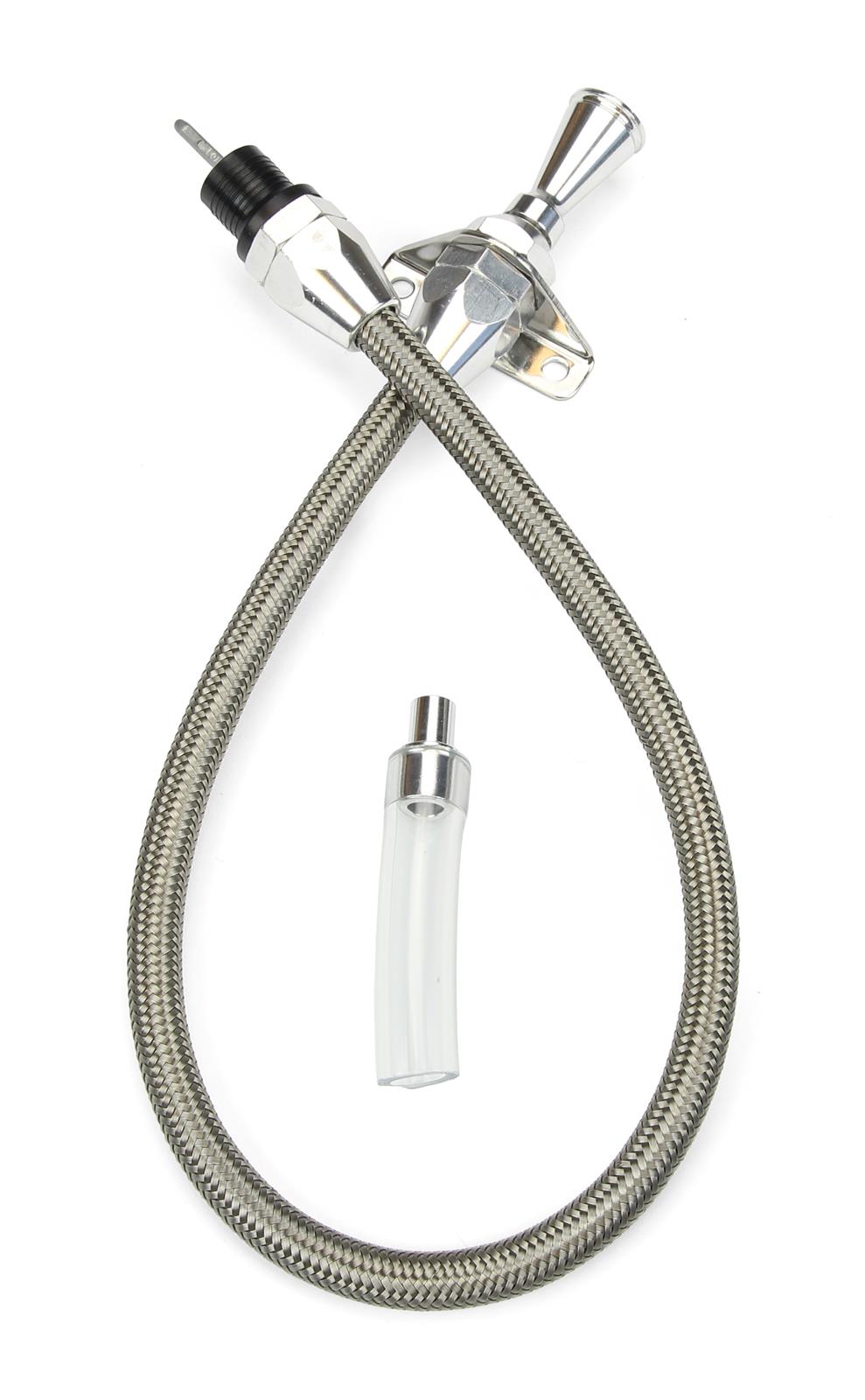 Lokar Hi-Tech Flexible Braided Stainless Transmission Dipsticks Ford AOD/4R70W/AODE