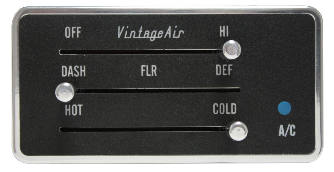 Vintage Air Gen V Proline Rectangular Universal Control Panel