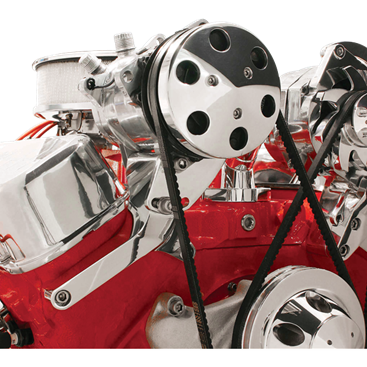 Billet Aluminum Big Block Chevy A/C 508 Compressor Bracket, Top Mount, Passenger Side, Short Water Pump