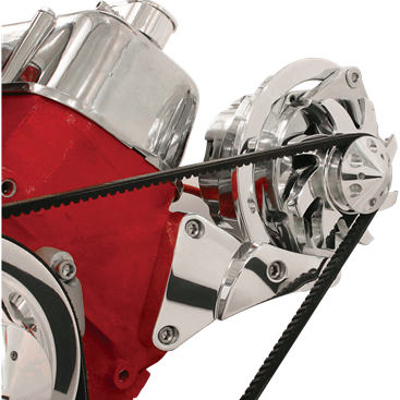 Billet Aluminum Big Block Chevy Alt Bracket, Standard Heads, Short Pump, Side Mount, Driver Side