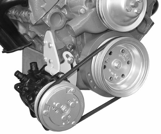 SBC Air Compressor & PS Mount Bracket Kit For Short Water Pump - Gearhead 9900R