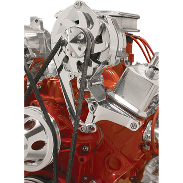 Billet Specialties Alternator Bracket Top Mount V-Groove SBC Long Water Pump