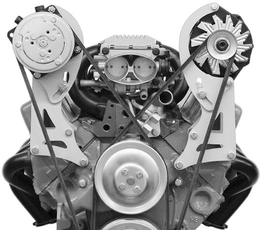 Alan Grove Components Small Block Chevy Air Conditioning Compressor Bracket, Short Water Pump, Passenger Side 112R
