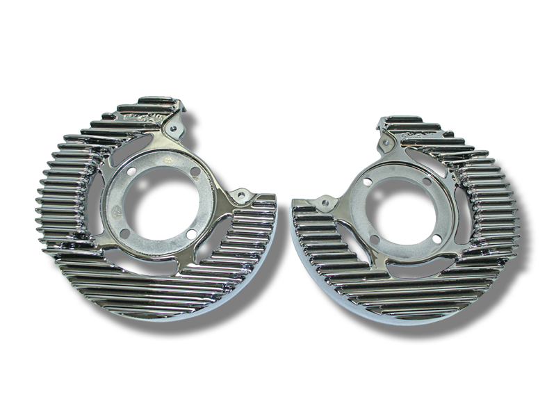 Pete and Jakes Super Bell Finned Backing Plates (pair)