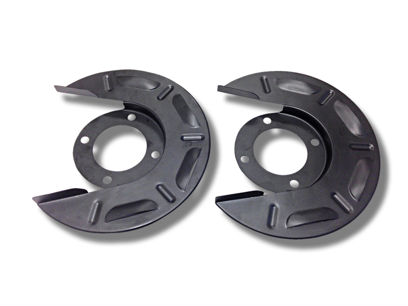 Pete and Jakes Louvered Dust Shields-Power Stopper and Basic Brake Kit (pair)