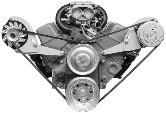 Alan Grove Components Small Block Chevy Alternator Bracket, Short Water Pump, Low Profile, Passenger Side 213R-LOW