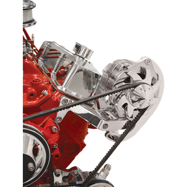 Billet Aluminum Small Block Chevy Alt Bracket, Long Pump, Side Mount, Driver Side