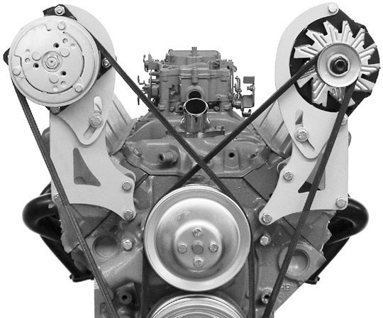 Alan Grove Components Small Block Chevy Air Conditioing Compressor Bracket, Short Water Pump, Passenger Side 129R