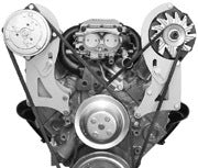 Alan Grove Components Small Block Chevy Tall Alternator Bracket, Long Water Pump, Driver Side 230L-TALL