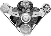 Alan Grove Components Small Block Chevy Alternator Bracket, Long Water Pump, Low Profile, Driver Side 234L