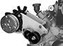 Alan Grove Components LS Truck Engine Chevy Air Conditioning Compressor Bracket, Low Profile AC, Passenger Side 140R