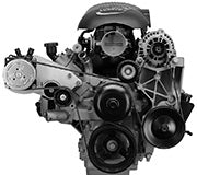 Alan Grove Components LS Truck Engine Chevy Air Conditioning Compressor Bracket, Low Profile AC, Passenger Side 140R