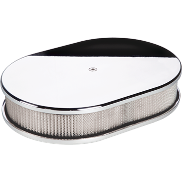 Billet Aluminum Plain Oval Air Cleaner