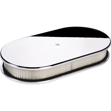 Billet Aluminum Plain Oval Air Cleaner