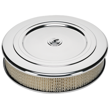 Billet Aluminum 14" Classic Round Polished Air Cleaner