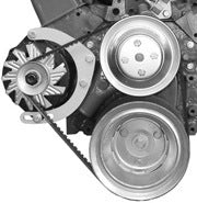 Alan Grove Components Small Block Chevy Alternator Bracket, Long Water Pump, Mid Mount, Passenger Side 215R