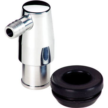 Billet Aluminum PCV Valve - 1" Valve Cover Hole, Polished